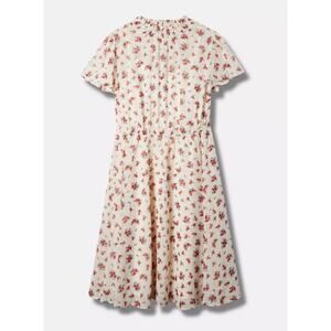 Torrid Women's Plus Size Rose Floral Mini Chiffon Smocked Dress Size 5 5X New